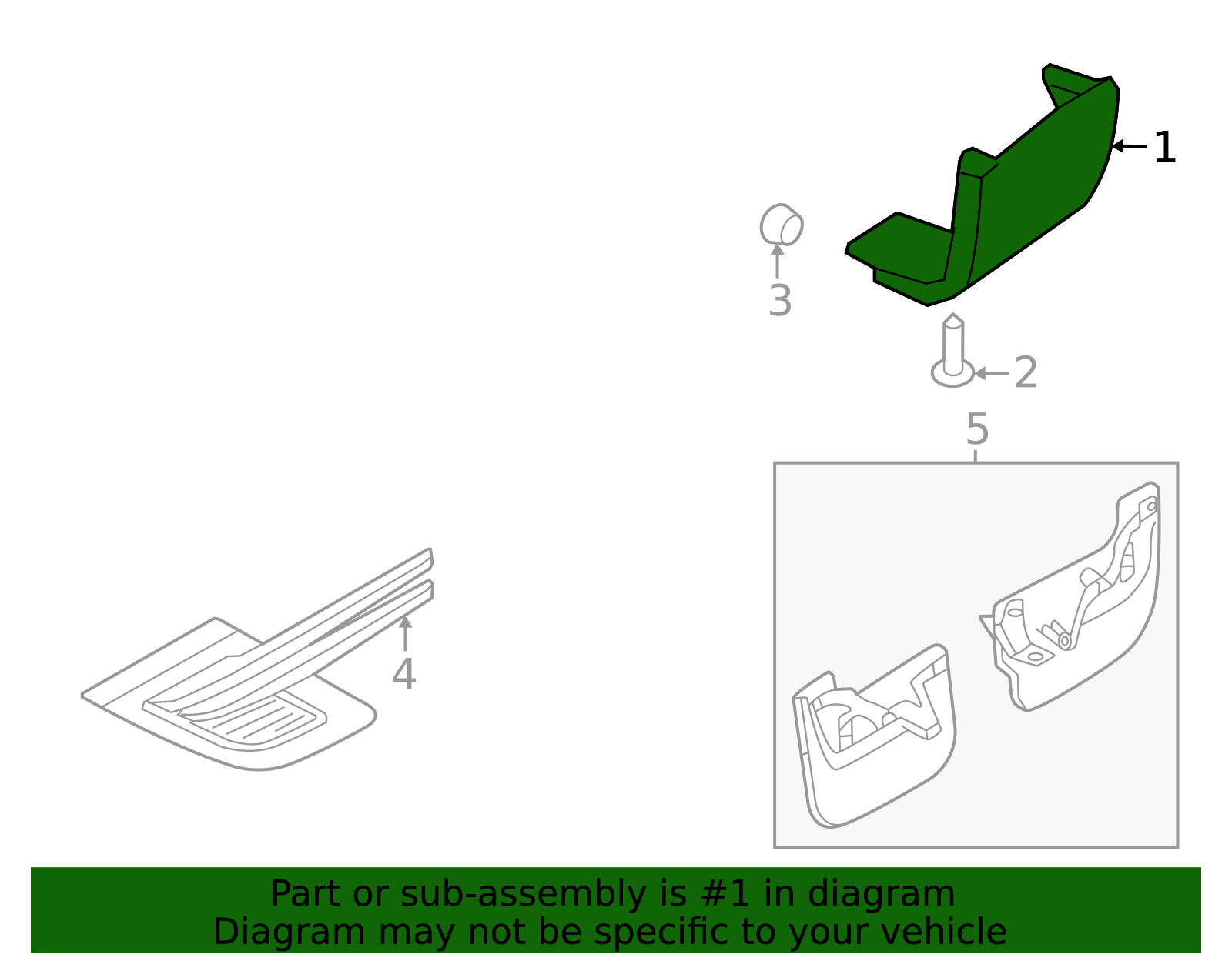 Genuine OEM Lower Molding Part# LR168693 Fits 2023 Land Rover