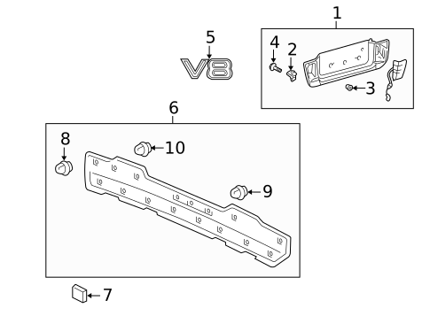 Exterior Trim - Tail Gate for 2006 Lexus LX470 #0