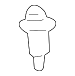 90467A0008 - Body: Bumper Cover Fastener for Lexus: ES300, ES330, GS300, GS350, GS400, GS430, GS460, GX470, IS F, IS250, IS350, LS430, LS460, LX470, RX300, RX330, RX350, RX400h, SC300, SC400 Image