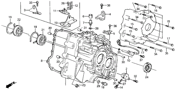 AT Transmission Housing for 1990 Acura Legend #0