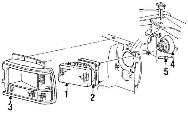 55054715 - Electrical: Headlamp Assembly for Mopar Image