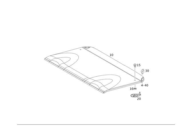 2036950333 - Panelling: Spacer Piece for Mercedes-Benz Image image
