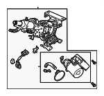 53282TJZA00 - : Column Assembly for Honda: Ridgeline Image