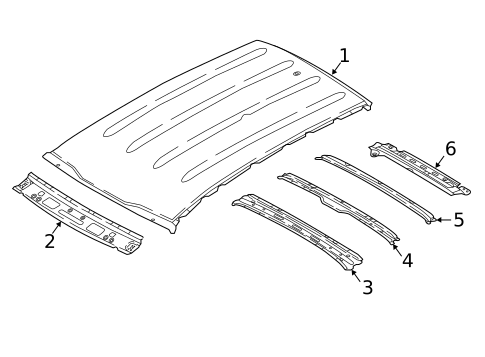 Roof & Components for 2020 Kia Sportage #1