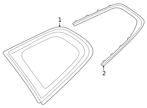 Glass & Hardware for 2024 BMW X1 #0
