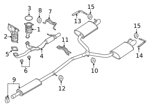 Exhaust Components for 2012 Ford Explorer #0
