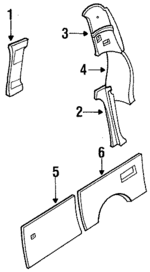 7693517C07 - Body: Side Trim Panel for Nissan: Van Image