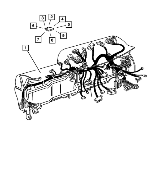 Wiring-Instrument Panel for 2002 Dodge Ram 2500 #1