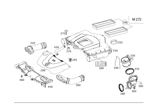 Gasoline Vehicle Air Intake for 2013 Mercedes-Benz GLK350 #0