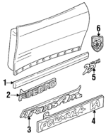 10166786 - Body: Body Side Molding for Pontiac: Firebird Image