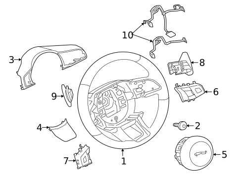 Steering Wheel & Trim for 2020 Jaguar E-Pace #1