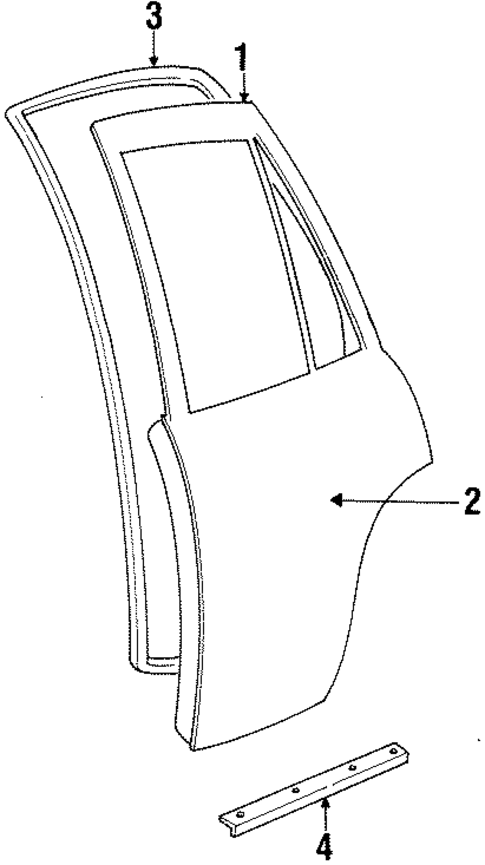 Door & Components for 2001 Kia Sportage #1