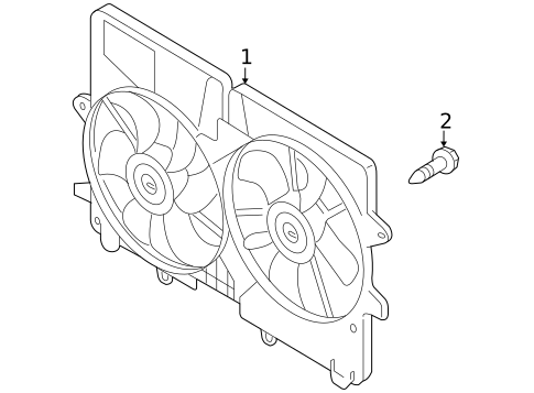Cooling Fan for 2010 Mazda Tribute #0