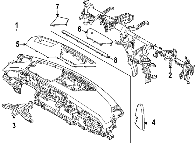 84701DO000RBQ - : Instrument Panel for Kia Image