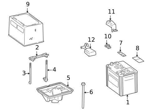 Battery for 2002 Lexus LS430 #0