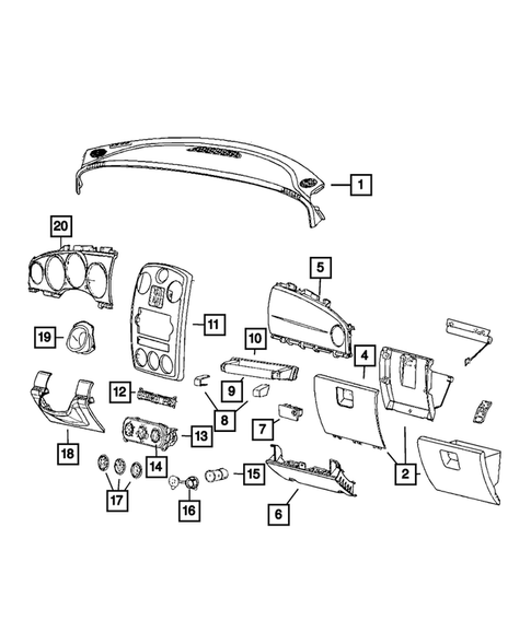 Instrument Panel for 2009 Chrysler PT Cruiser #0