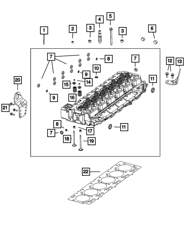 R8623633AA - Engine: Cylinder Head, Remanufactured for Mopar Image