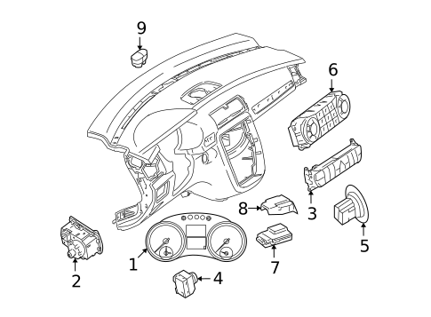 Switches, Solenoids & Actuators for 2007 Mercedes-Benz R320 #0