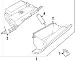 681026SA2C - : Glove Box Assembly for INFINITI: QX60 Image