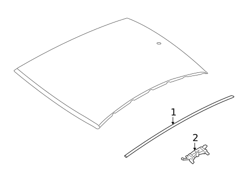 Exterior Trim - Roof for 2007 Hyundai Elantra #0