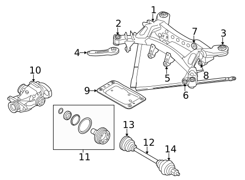 Axle & Differential for 2012 BMW 128i #0