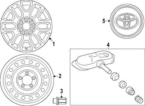 Wheels for 2025 Toyota Sequoia #2