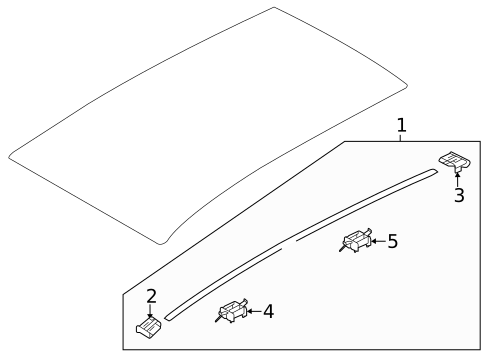 Exterior Trim - Roof for 2017 Hyundai Santa Fe Sport #0