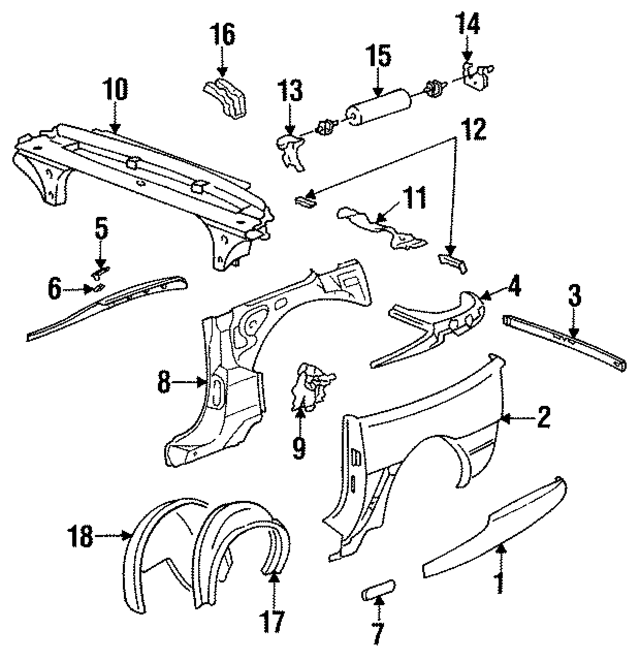 94150362510 - Body: Quarter Panel for Porsche Image