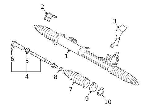 Steering Gear & Linkage for 2010 Porsche Cayenne #0