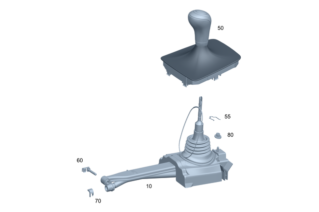 2132670310 - Gearshift Mechanism: Gearshift-Lever Knob for Mercedes-Benz: C350e, C400, C43 AMG, C450 AMG, C63 AMG, C63 AMG S, E300, E350, E400, E43 AMG, E450, E53 AMG, E63 AMG S Image image