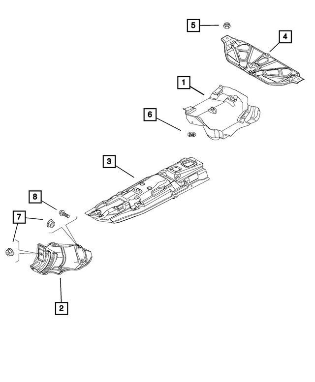 68113657AA - Exhaust: Hex Flange Head Bolt for Mopar Image