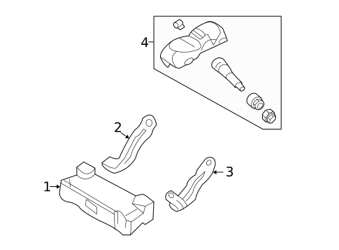 Tire Pressure Monitor Components for 2009 Kia Sportage #0