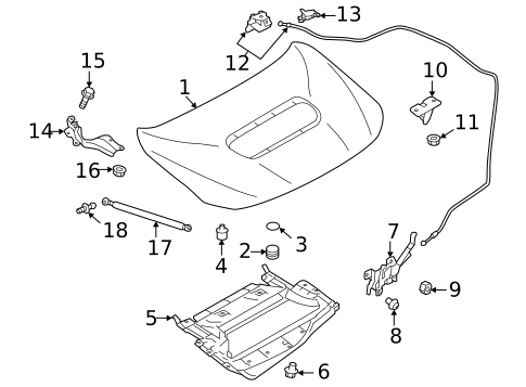 Control Cables for 2022 Subaru WRX #0