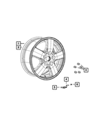 1BK47SZ0AB - Wheels, Covers and Jacks: Aluminum Wheel for Mopar Image