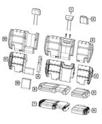 6AA74TX7AD - Interior Trim: Rear Headrest for Mopar Image