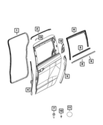 68247787AA - : Anti-Squeak Tape for Chrysler: 300, Voyager | Dodge: Challenger, Charger | Jeep: Grand Cherokee L | Ram: 2500, 3500 Image
