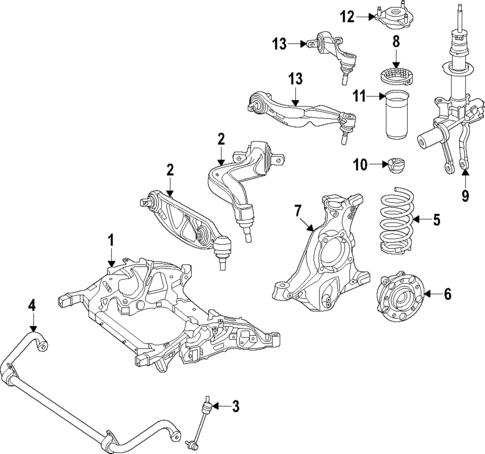 Front Suspension for 2025 Mercedes-Benz AMG&reg; GT 43 #0