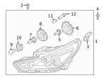 1864305009L - Electrical: Marker Lamp Bulb for Hyundai Image