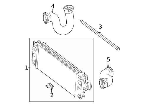 Intercooler for 2014 Mercedes-Benz Sprinter 2500 #0
