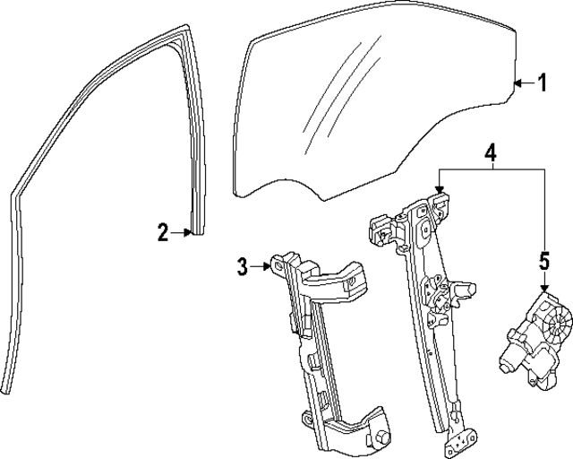 42870821 - : F (S)Weatherstrip for Chevrolet: Trax Image
