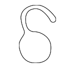 9046714001 - Body: Drain Hose Clamp for Lexus: GX470, IS300, RC F, RC200t, RC300, RC350, RX300 Image