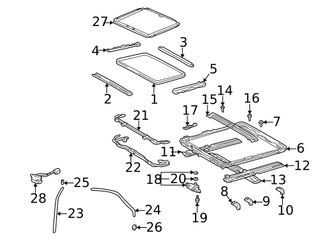 Sunroof for 2001 Lexus RX300 #0