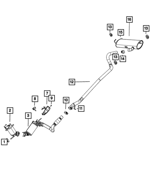 Exhaust System for 2018 Jeep Wrangler JK #2