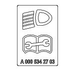 4655841900 - Accessories: Engine Decal for Mercedes-Benz Image