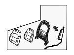 88300ATEG0A3R - Body: Seat Back Assembly for Kia: Niro, Niro EV Image