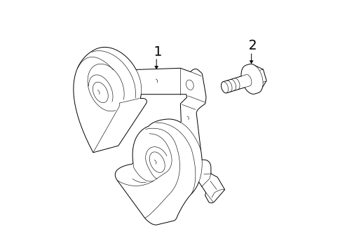 Horn for 2010 Ford F-150 #0