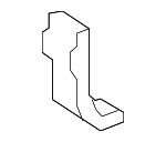 86635A5000 - Body: Impact Bar Lower Bracket for Hyundai Image