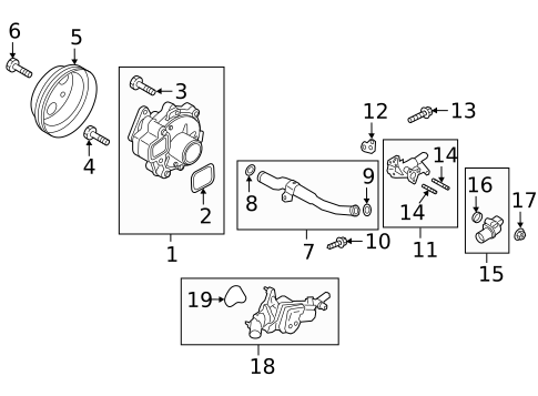 Water Pump for 2025 Mazda 3 #1