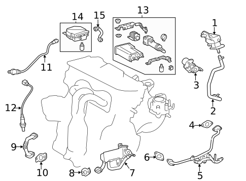 EGR System for 2015 Lexus ES300h #0