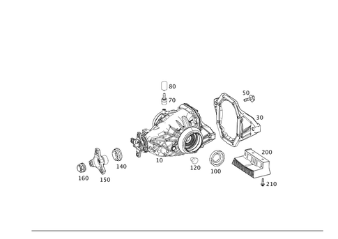 Rear Axle Housing with Differential for 2017 Mercedes-Benz SL450 #0